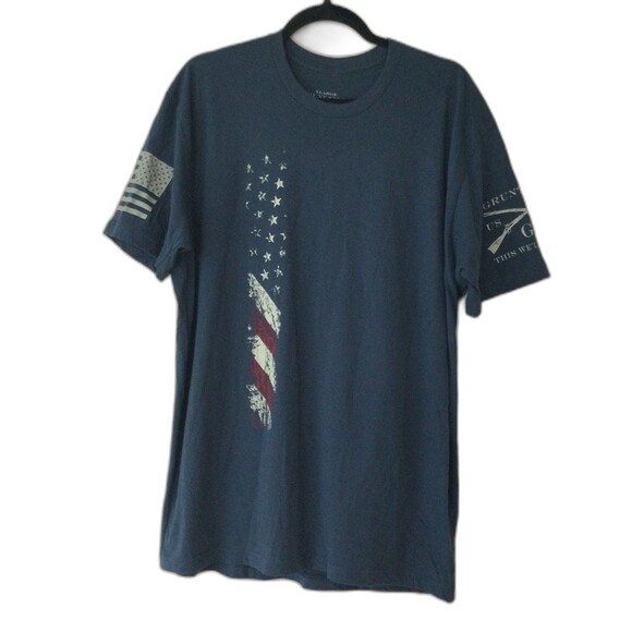 Grunt Style T-Shirt Men's Size XL Color Navy Blue This We’ll Defend Graphic Tee - Picture 1 of 10